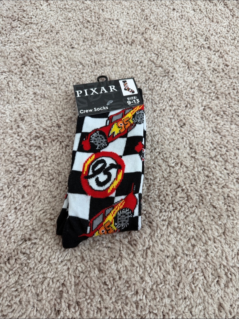 NWT Disney Pixar Crew Socks size 9-13